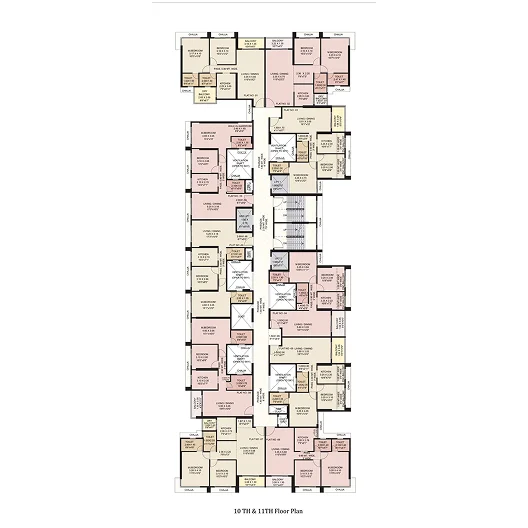 10<sup>th</sup> & 11<sup>th</sup> Floor Plan floor plan